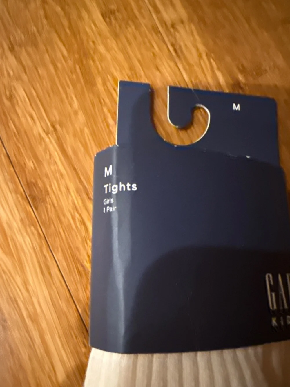 GAP Girls cotton white tights